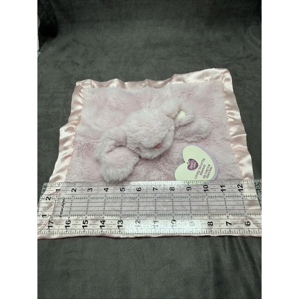 Parents Choice Baby Blanket Bunny Rabbit Lovey Pink